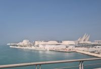 Blick auf den Museumsdistrikt Abu Dhabi