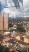 Medellin - Metro - Seilbahnfahrt