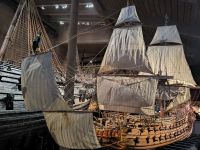 Stockholm. VASA Modell im Vasa Museum