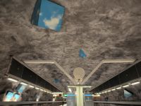 Stockholm. Tunnelbana - Metro Station Solna Strand