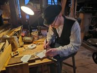 Stockholm. Skansen. Intarsienschneider