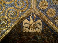 Deckenmosaik des Aachener Doms