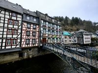 In der Monschauer Altstadt gibt es gut erhaltene Fachwerkhäuser