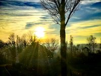 Landschaft des Dreiländerecks am Morgen