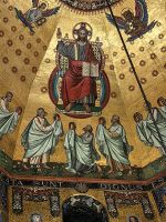 Jesusmosaik im Aachener Dom