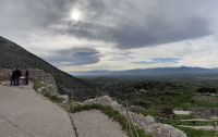 Aussicht von der Ruine Mykene