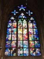 Prag, Veitsdom, Jugendstilfenster von Alfons Mucha