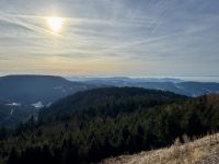 4. Tag: Auf der Schwarzwaldhochstraße – Blick vom Mummelsee über den Schwarzwald