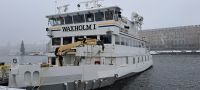im Schnee durch die Scheren nach Vaxholm