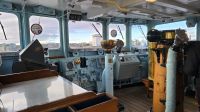 auf der Brücke der Royal Yacht Britannia