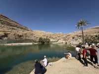 Spaziergang und Baden im Wadi Bani Khalid
