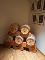 063 Silvester Berner Oberland - Besuch der Brauerei und Destellerie Rugenbräu - Die Whisky-Destillerie  - Whisky-Fässer