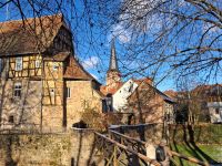 Burg Michelstadt mit Blick zur Stadt hinüber