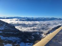 Blick in die Berge nach dem Frühstück