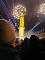  Turmleuchten mit Feuerwerk in Warnemünde