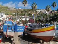 Fischerdorf Câmara de Lobos, der Hafen