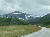  ...erwartet uns wieder Schnee in den Bergen.