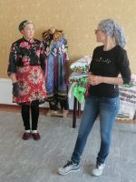 Zu Besuch bei einer dunganischen  Familie im Dorf Irdyk, Karakol