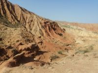 Abstecher  beim Canyon Skazka am Issyk-Kul-See