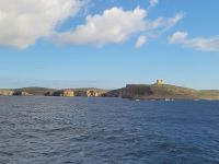 Fährüberfahrt von Malta nach Gozo/Blick auf Comino