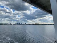 Blick auf neue und alte Stadt