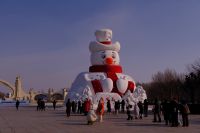 Schnee-Skulpturen Festival in Harbin - China