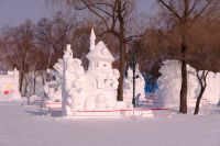 Schnee-Skulpturen Festival in Harbin - China