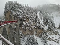Fahrt mit dem Bernina-Express von Tiefencastel nach Tirano