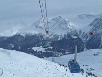 Arosa - Fahrt vom Weisshorn-Gipfel zur Mittelstation...