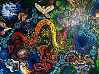 Aborigines Kunst in Kuranda