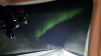 Erste Polarlichtsichtung aus dem Bus