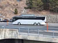Unser Bus am Hotel in Tiefencastel