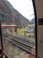 Anfahrt auf den Kreisviadukt von Brusio