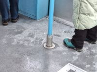 Schnee in der Kabinenbahn