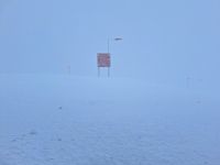 Schneesturm auf dem Gipfel