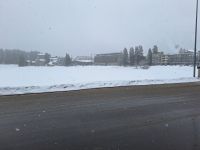 Der Arosasee ist verschneit