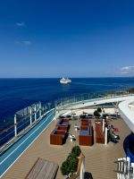 Blick von Deck 15 aufs Meer