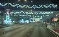 Beleuchtung während des Ramadan in Abu Dhabi