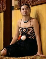 Maorifrau in Te Puia