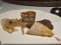 Hongkong - Abendessen Beilagen zum Pekingente Essen