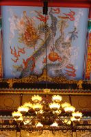 Decken-Gemälde im Po Lin Kloster auf Lantau Island - Hongkong 