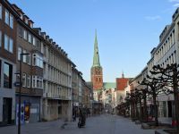 Lübeck - Breite Straße mit Blick auf die St. Jakobi-Kirche