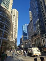 Getümmel auf der York Street in Sydney