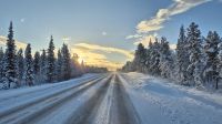 Fahrt von Kiruna nach Umeå