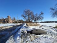 Umeå (entlang des Umeå-Flusses...)