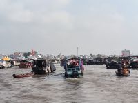 Vietnam. Schwimmende Märkte auf dem Mekong