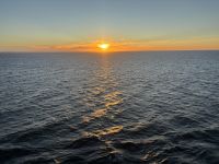 Sonnenuntergang auf See