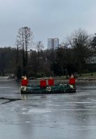 Adventskranz auf dem See am Hotel