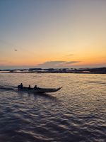 Sonnenuntergang auf dem Tonle Sap See, Kambodscha
