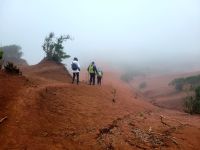 rote Dünenlandschaft bei Mirador de Abrante/La Gomera/Kanaren